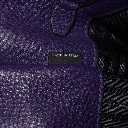 Prada Vitello Daino Twin Pocket Tote Viola 8 of 9