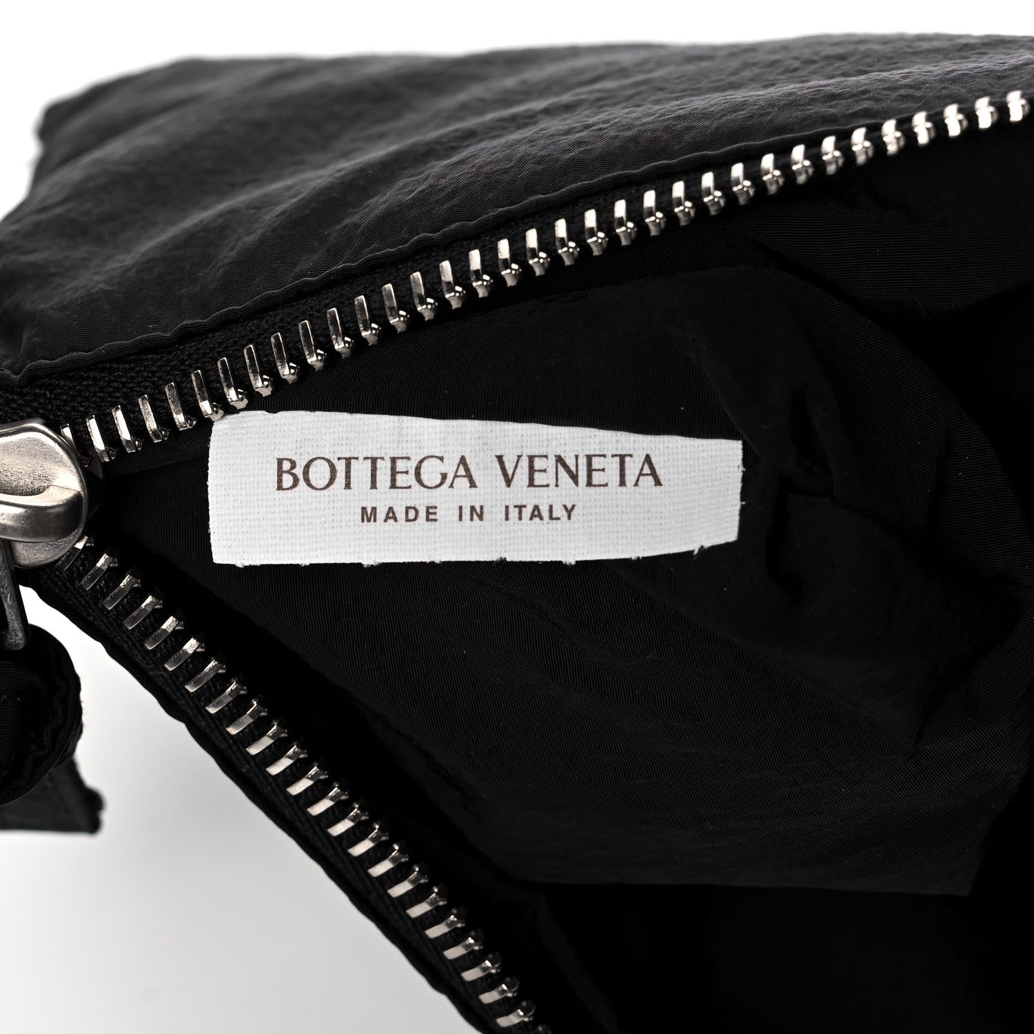 Bottega Veneta Nylon Intrecciato Padded Tech Cassette Bag Black 8 of 11