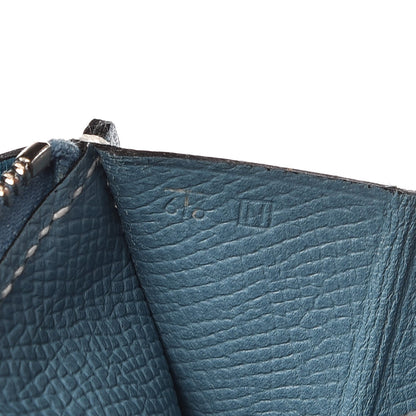 Hermes Epsom Constance Short Wallet Blue Jean 7 of 10