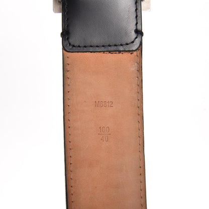Louis Vuitton Calfskin Jeans Belt 100 40 Black 5 of 11