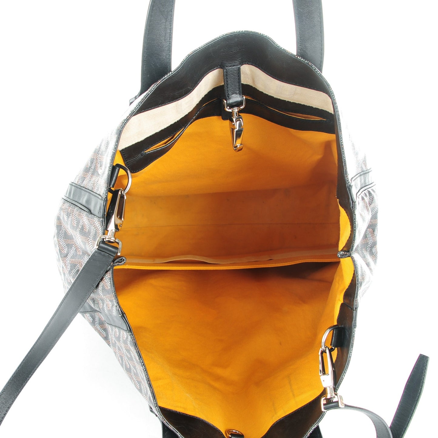 Goyardine Voltaire Tote Black