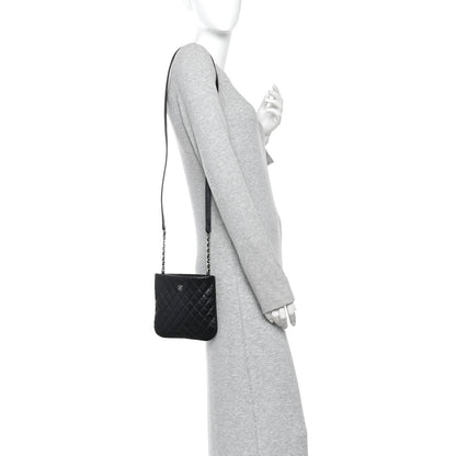 Chanel Aged Calfskin Quilted Crossbody Bag Black 2 of 10