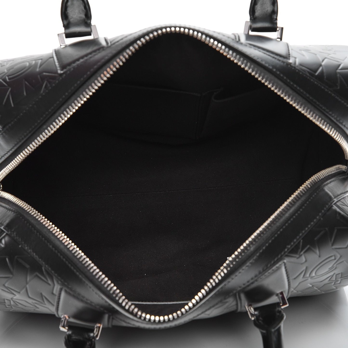 Calfskin Star Embossed Medium Lucrezia Black