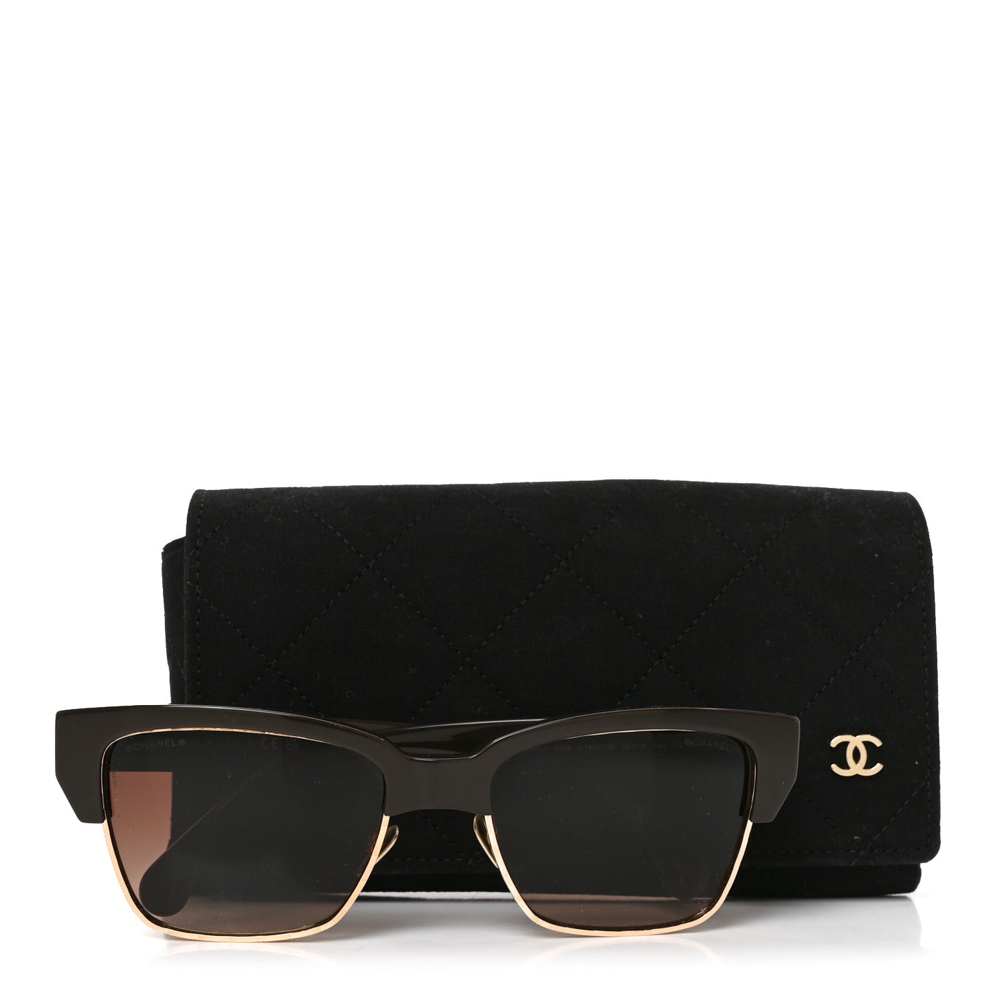 Acetate Metal CC Butterfly Sunglasses 5558 Brown