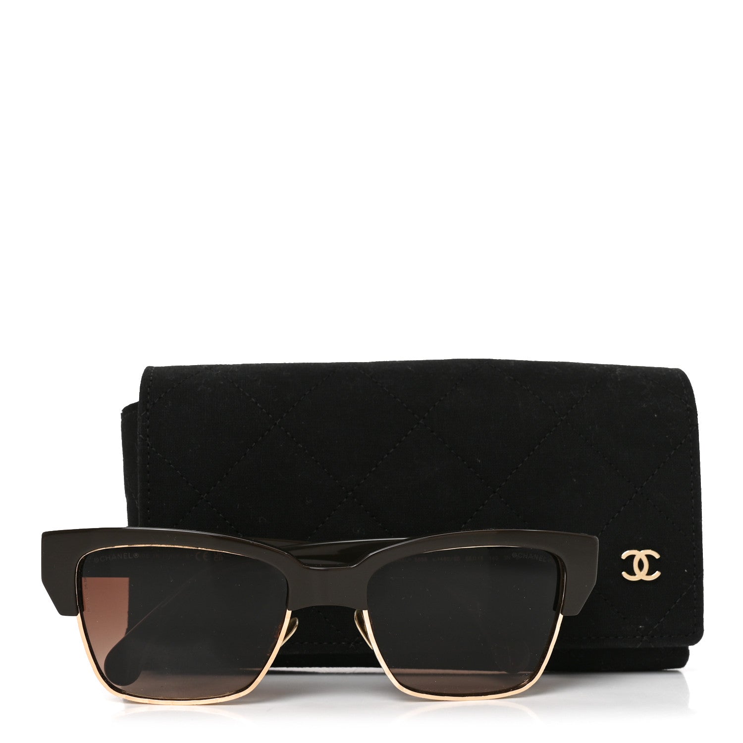 Chanel Acetate Metal CC Butterfly Sunglasses 5558 Brown 7 of 7