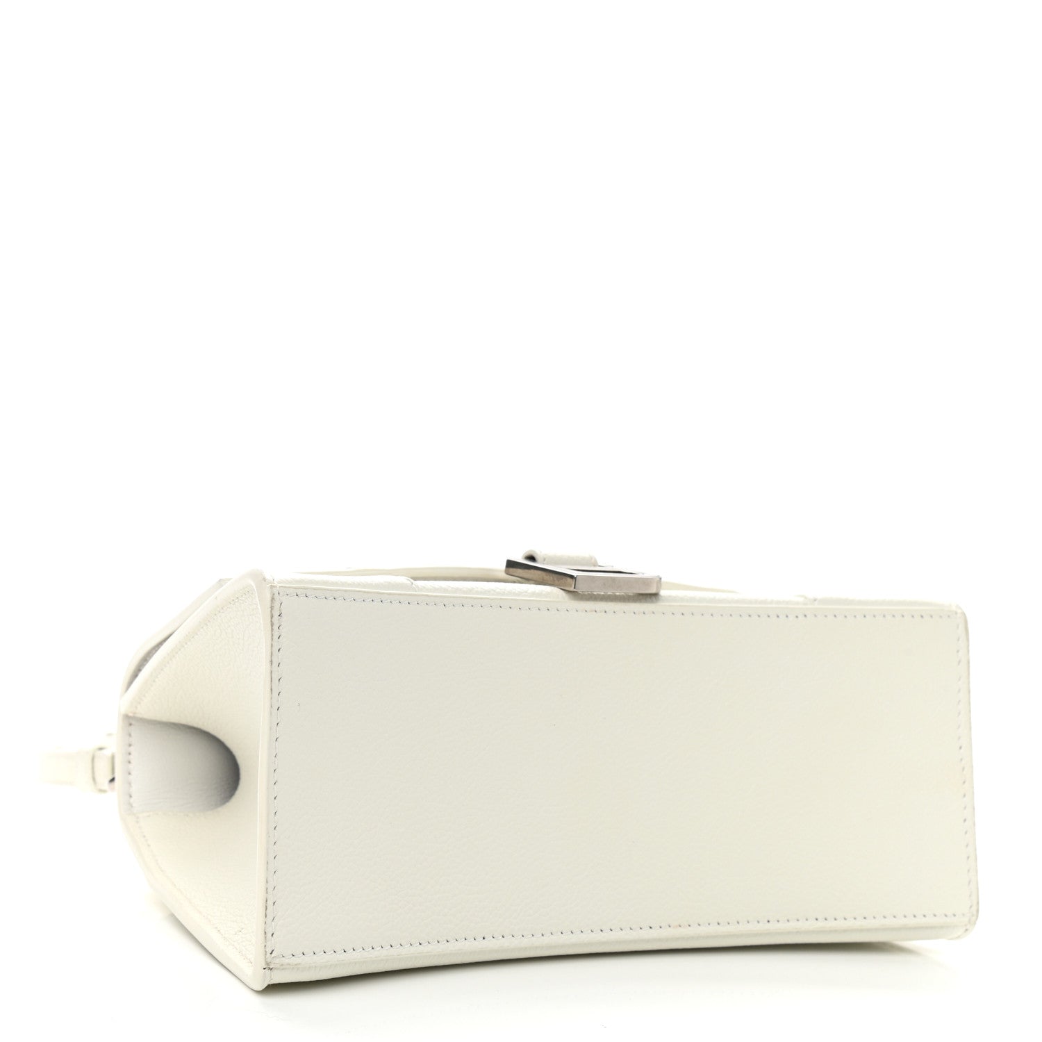 Balenciaga Grained Calfskin Small Hourglass Top Handle Bag White 4 of 12