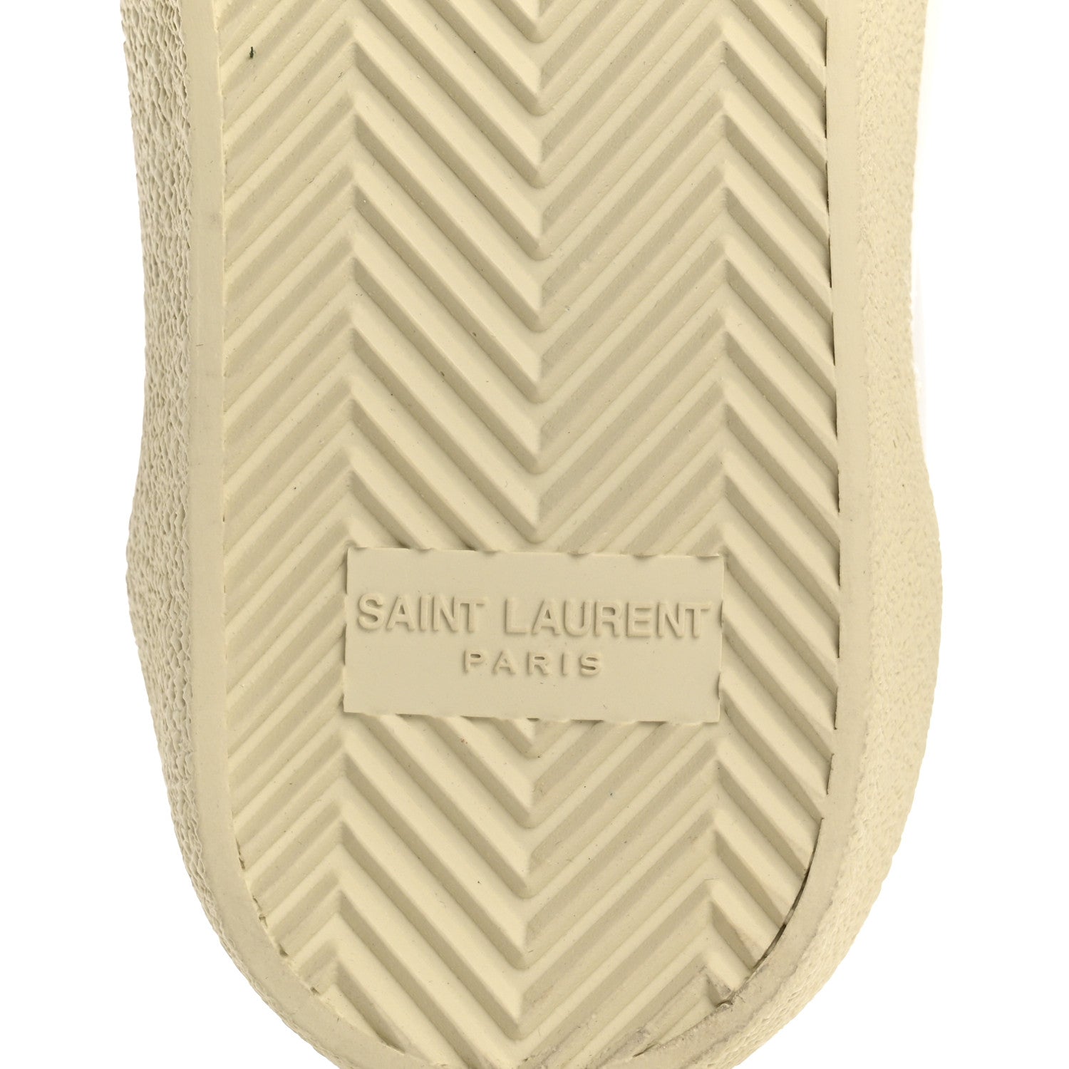Saint Laurent Embroidered Court Classic Sneakers 37.5 Blanc Optique Argento 8 of 11