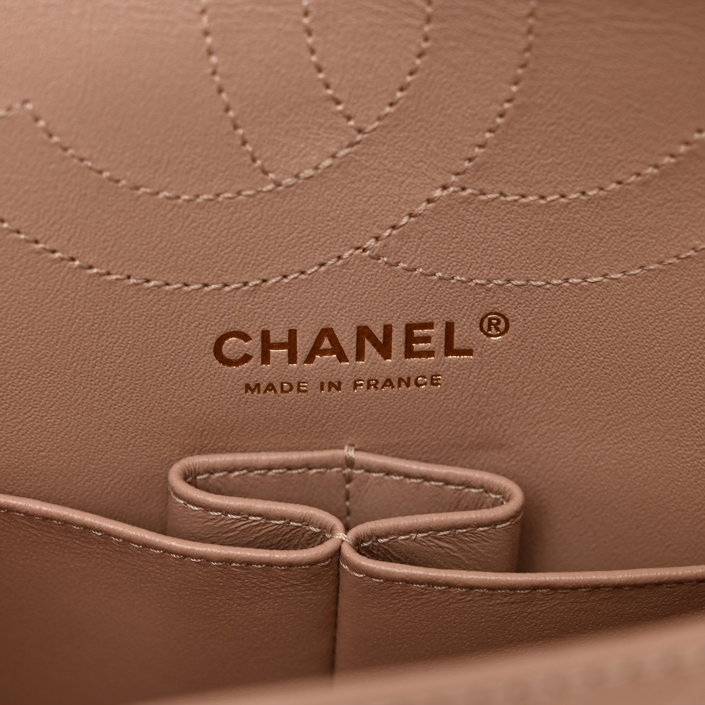 Aged Calfskin Quilted 2.55 Reissue 225 Flap Light Beige
