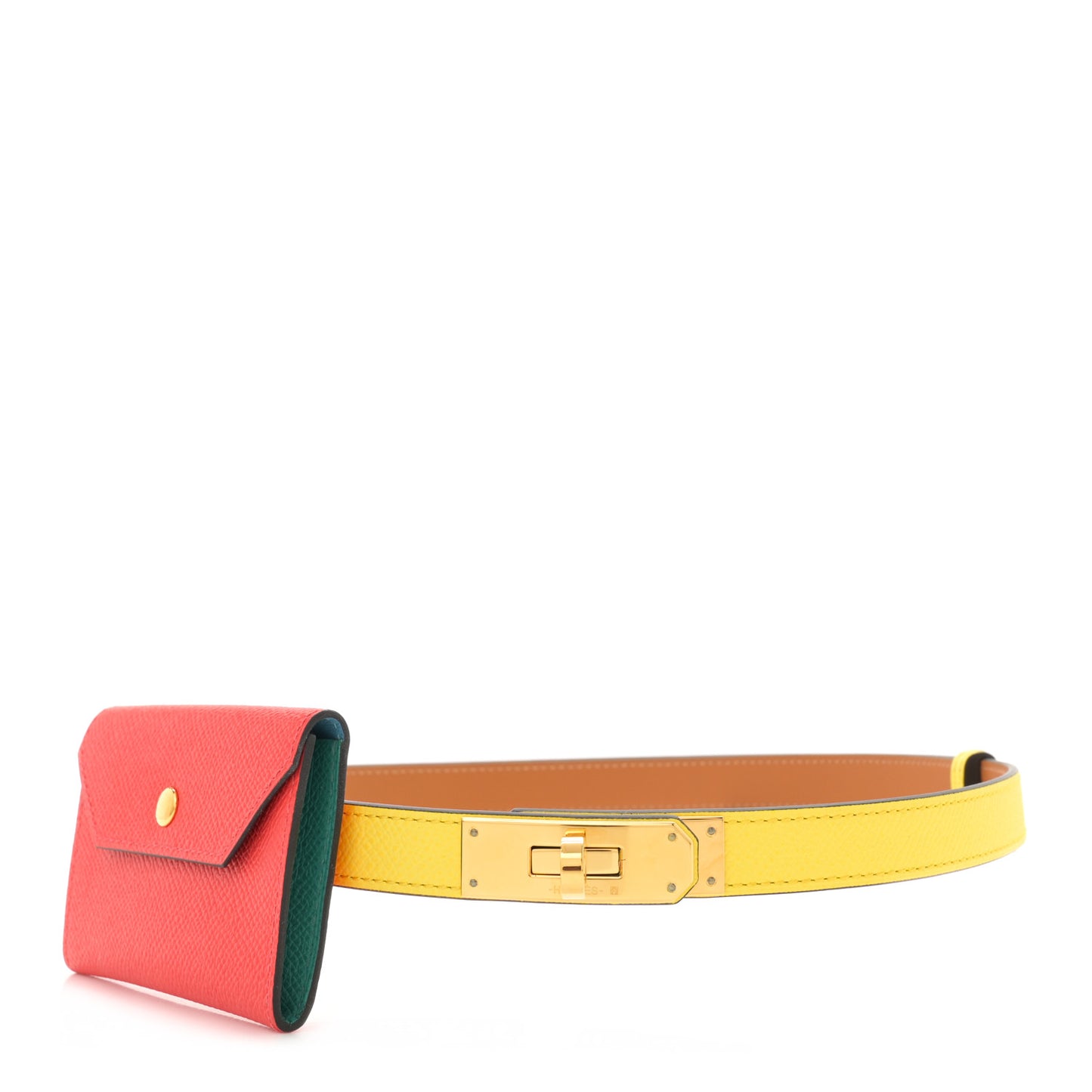 Epsom Kelly Pocket Belt Jaune Citron Rose Jaipur Vert Jade Bleu Du Nord
