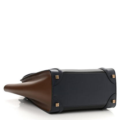 Celine Smooth Calfskin Micro Tri-Color Luggage Black 3 of 7