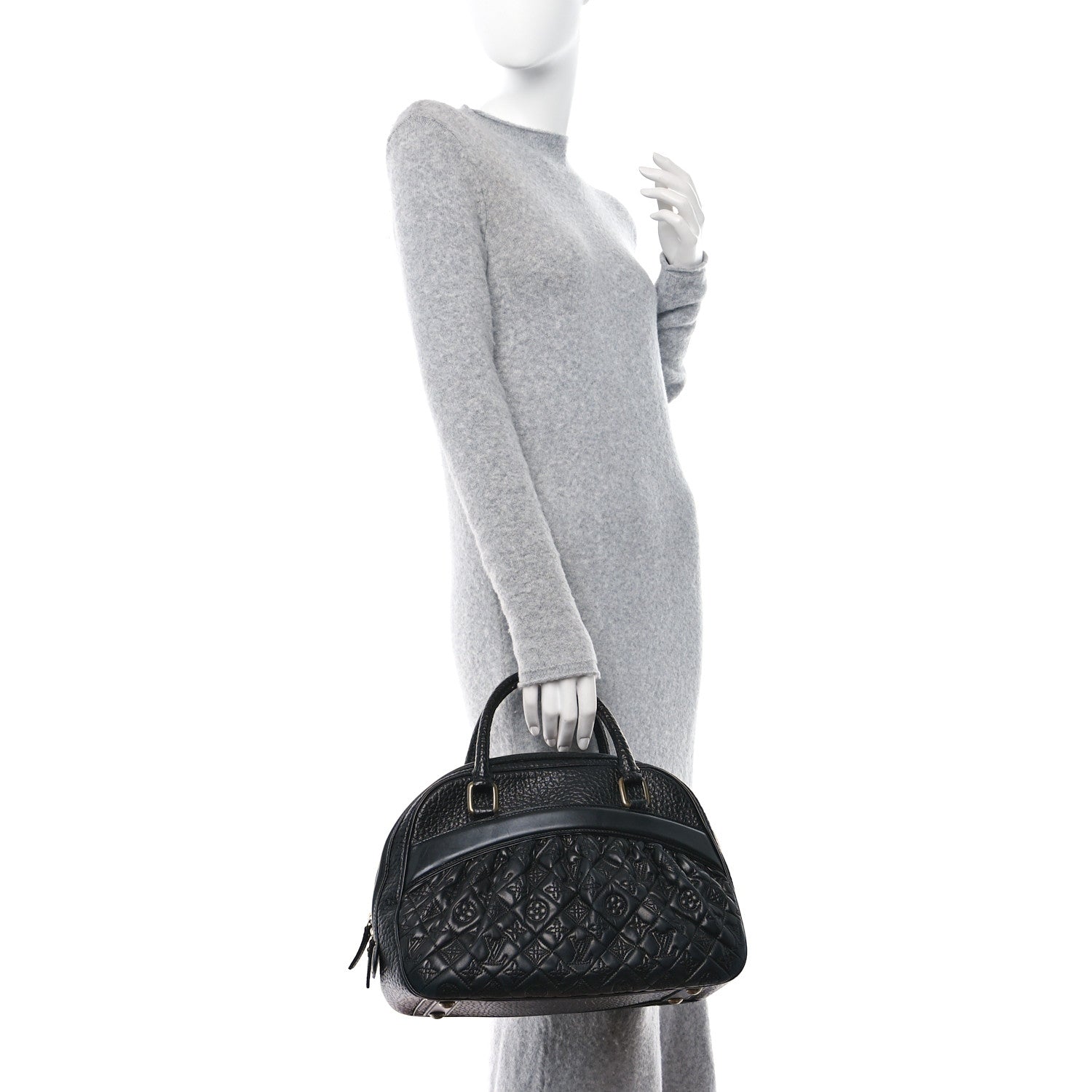 Louis Vuitton Lambskin Vienna Mizi Black 2 of 13