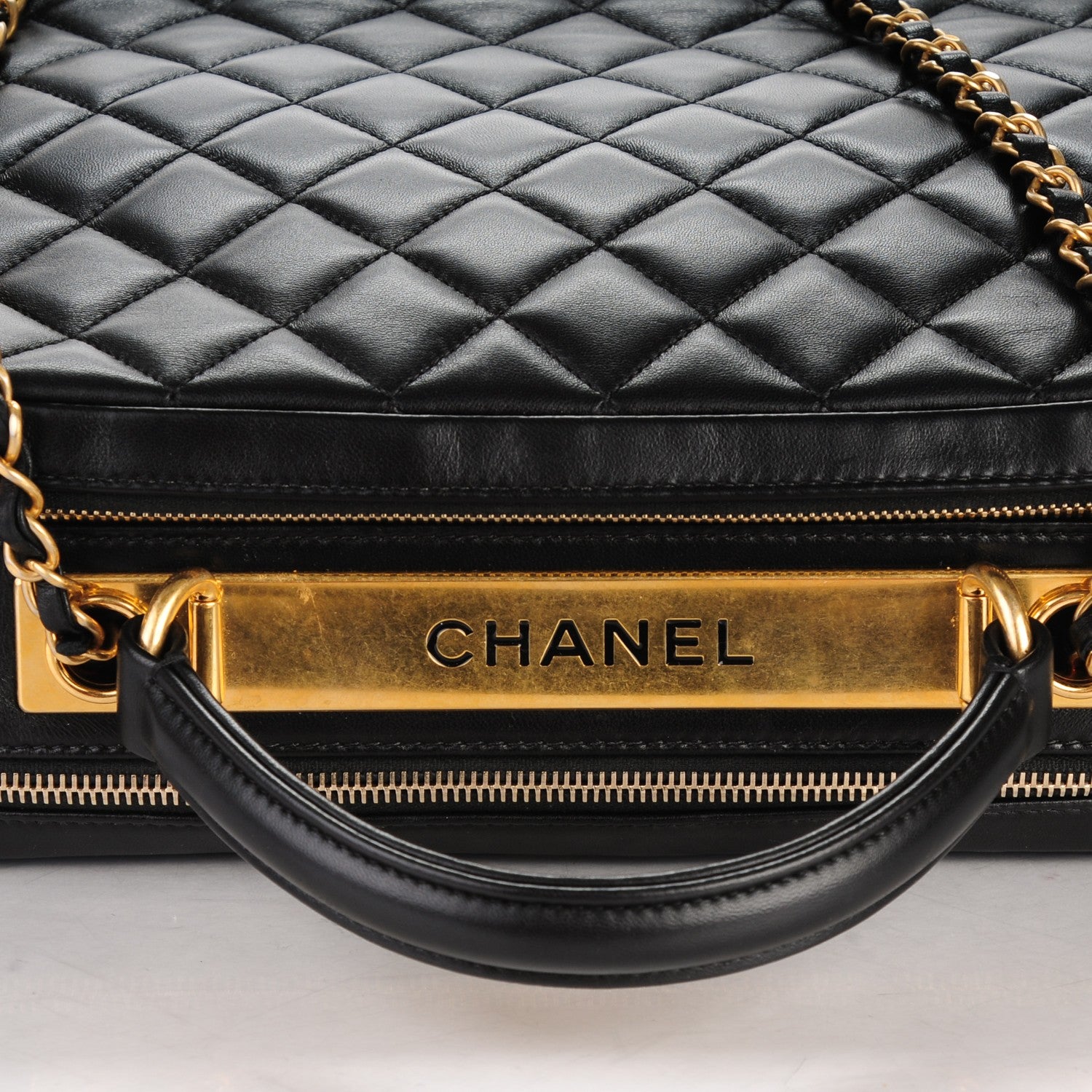 Chanel Lambskin Quilted Trendy CC Bowling Bag Black 8 of 8