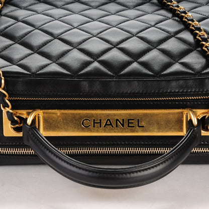 Chanel Lambskin Quilted Trendy CC Bowling Bag Black 8 of 8