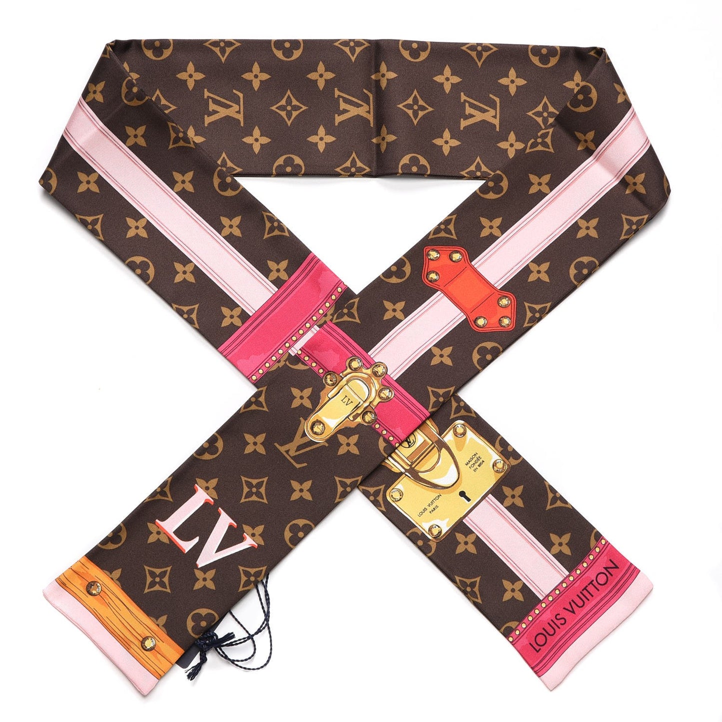 Silk Monogram Summer Trunks Bandeau Brown