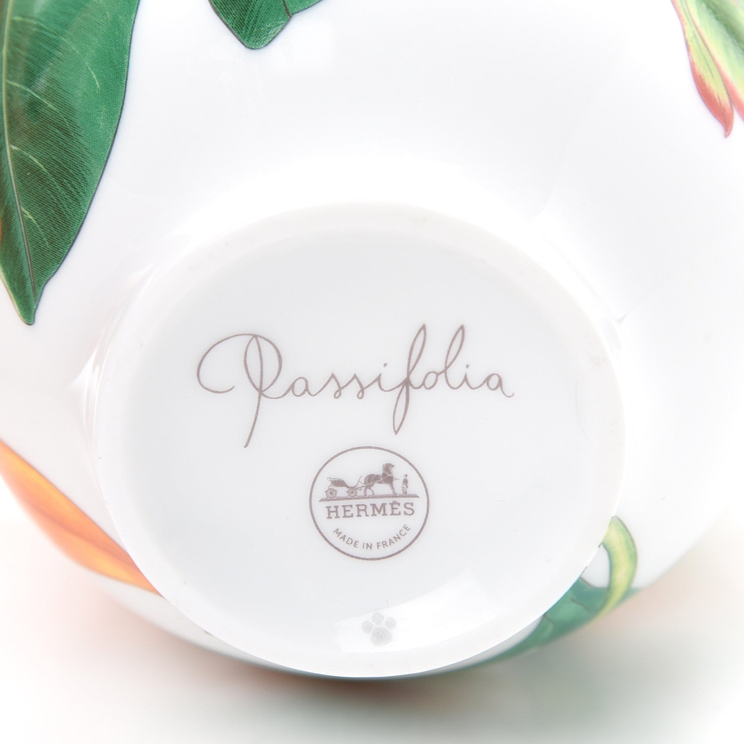 Hermes Limoges Porcelain Passifolia Mug 4 of 6