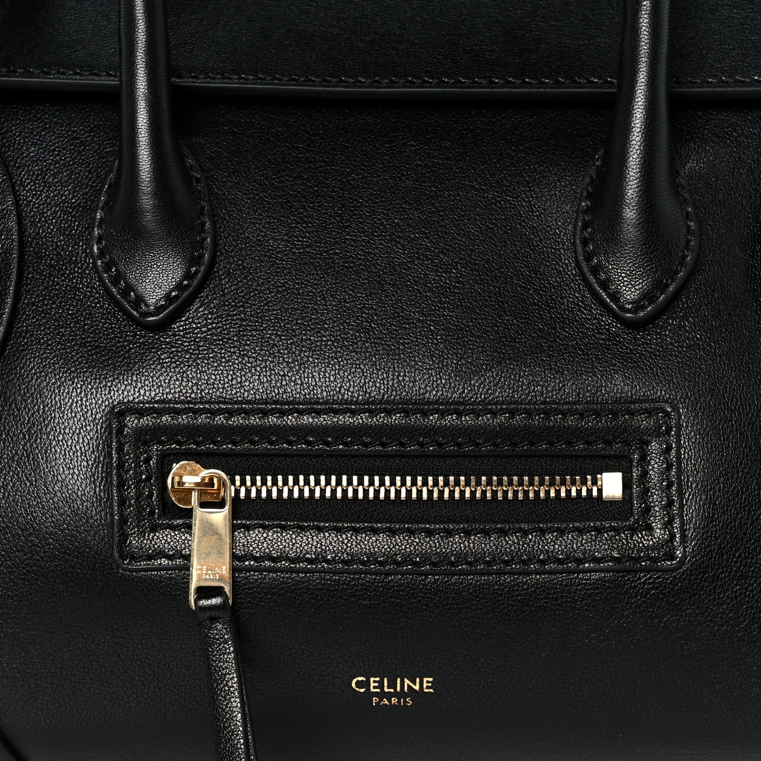 Celine Supple Shiny Lambskin Little New Luggage Black 7 of 9