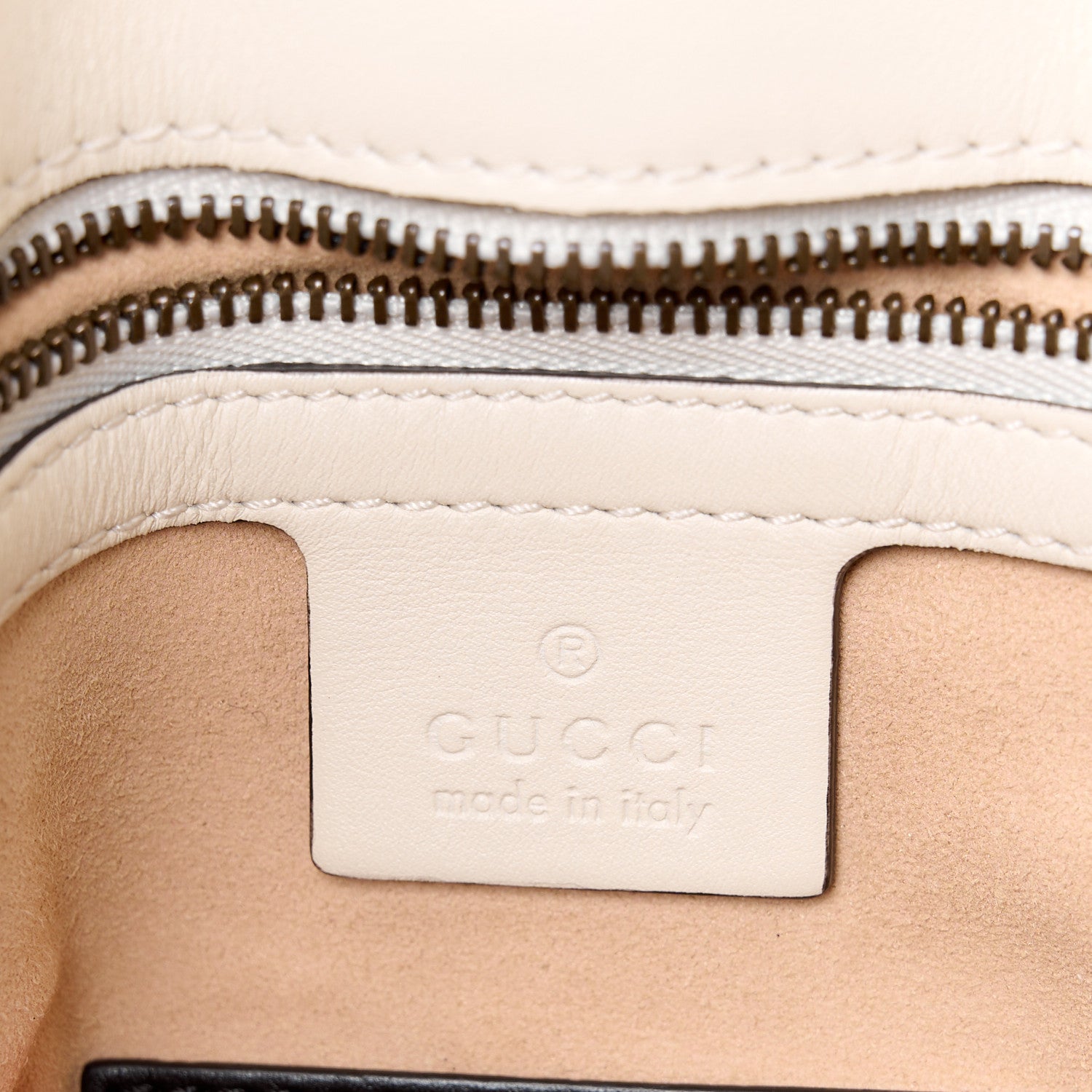 Gucci Calfskin Matelasse Studded Medium GG Marmont Shoulder Bag White 7 of 14