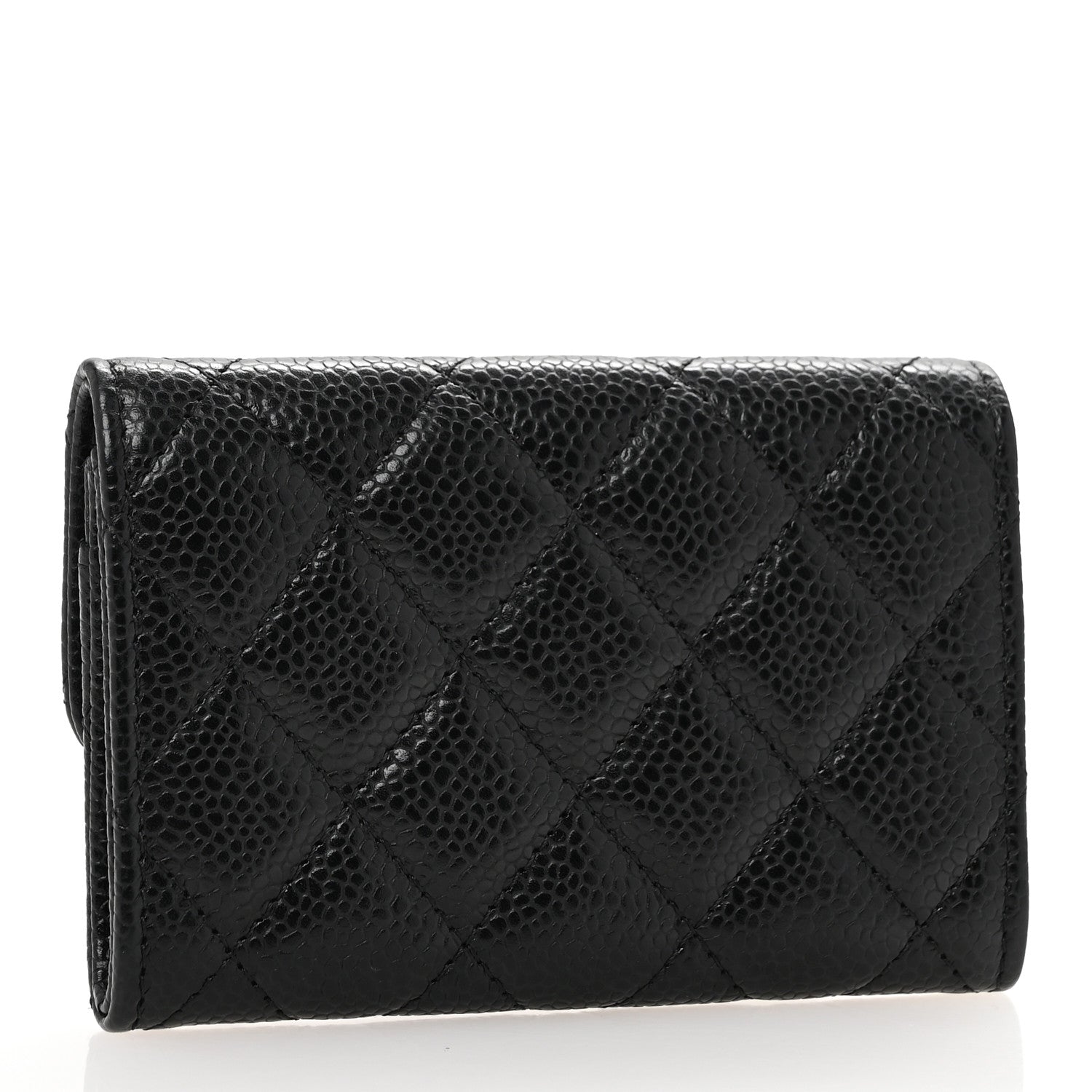 Chanel Caviar Quilted Flap Card Holder Black 3 of 11