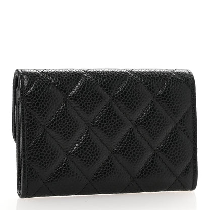 Chanel Caviar Quilted Flap Card Holder Black 3 of 11