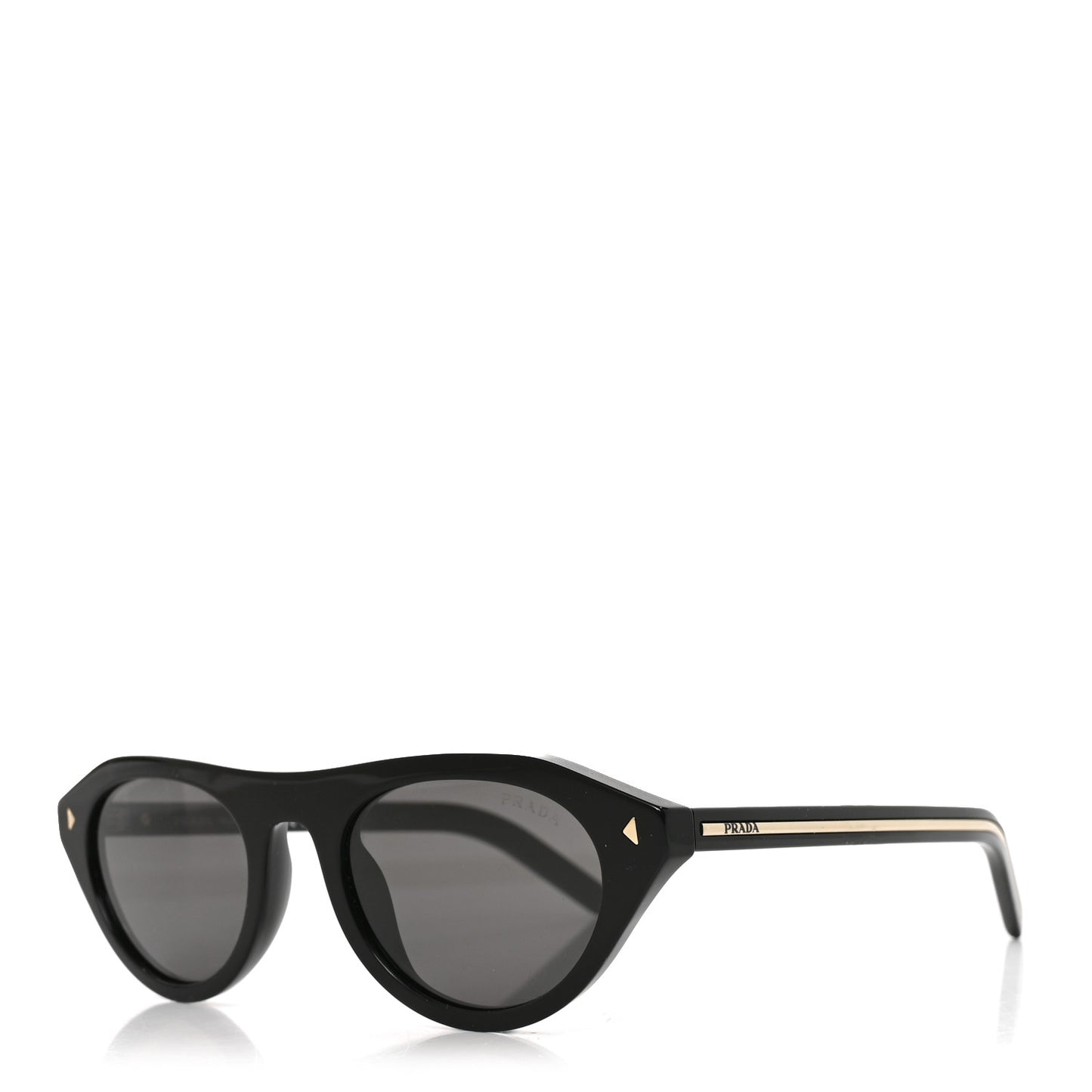 Acetate Iconic Metal Plaque Sunglasses SPR B15 Black