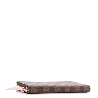 Louis Vuitton Damier Ebene Clemence Wallet Rose Ballerine 4 of 8
