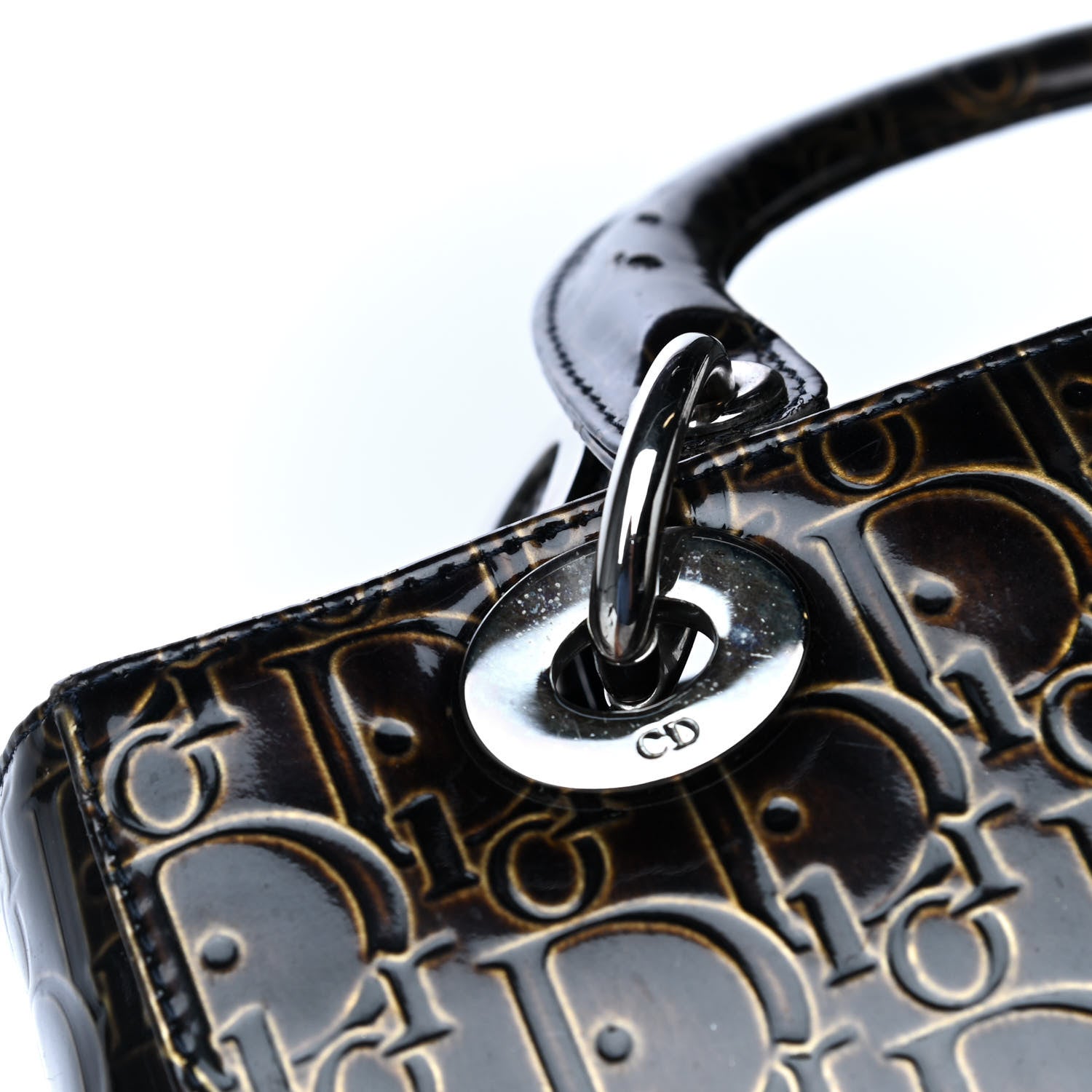Christian Dior Patent Ultimate Medium Lady Dior Brown 7 of 7