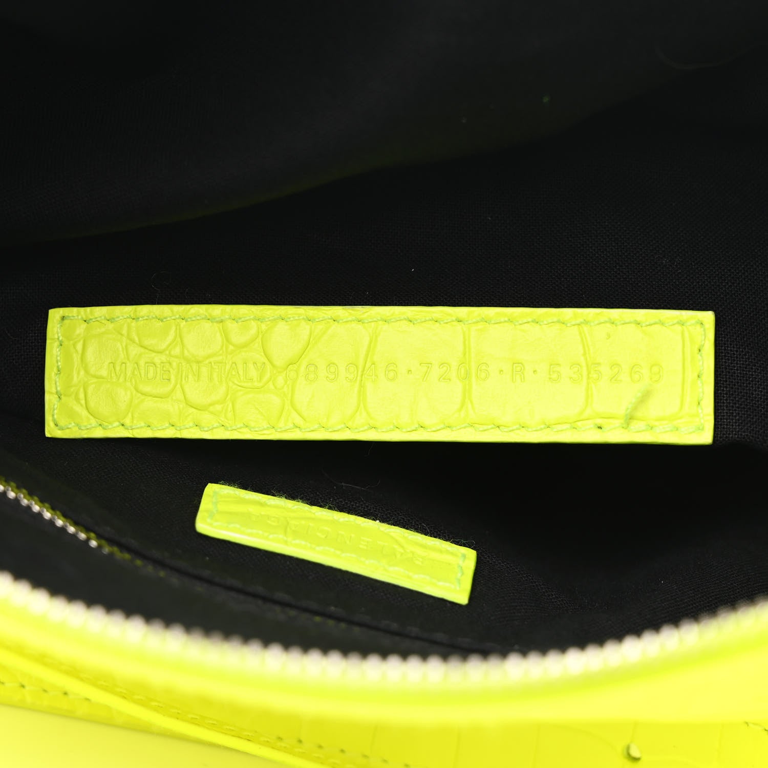 Balenciaga Extra Supple Calfskin Crocodile Embossed Neo Classic Hardware Hobo XS Flou Yellow 6 of 9