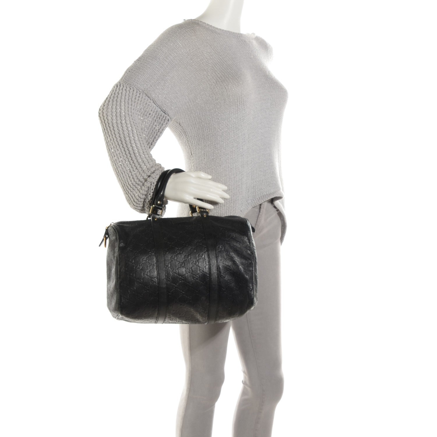 Gucci Guccissima Medium Joy Boston Black 7 of 14