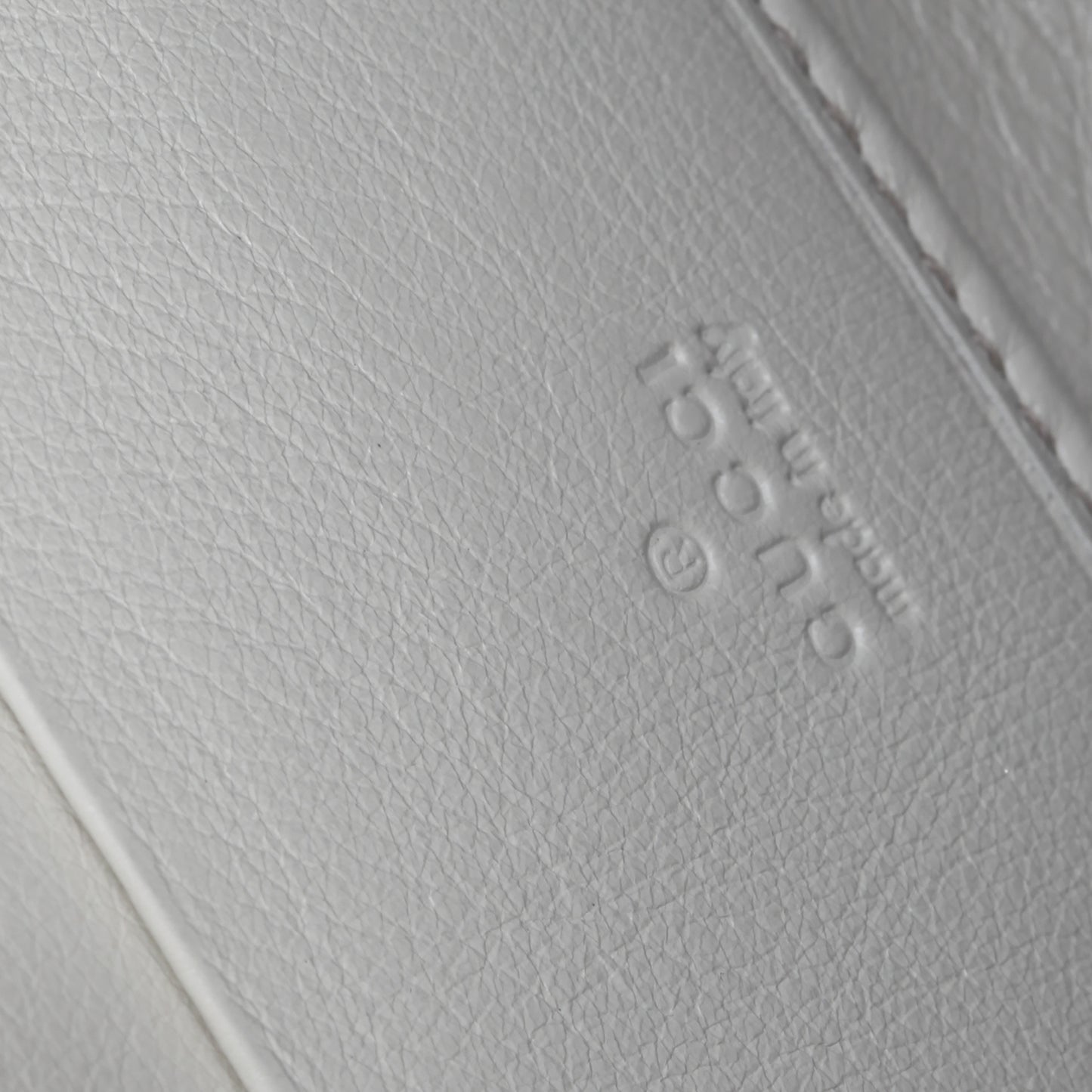 Guccissima GG Pierce Zip Around Wallet White