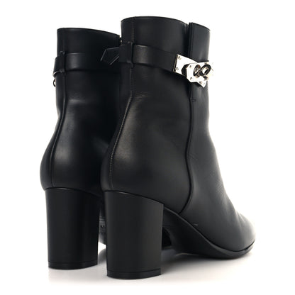 Hermes Calfskin Saint Germain Ankle Boots 37 Black 5 of 9