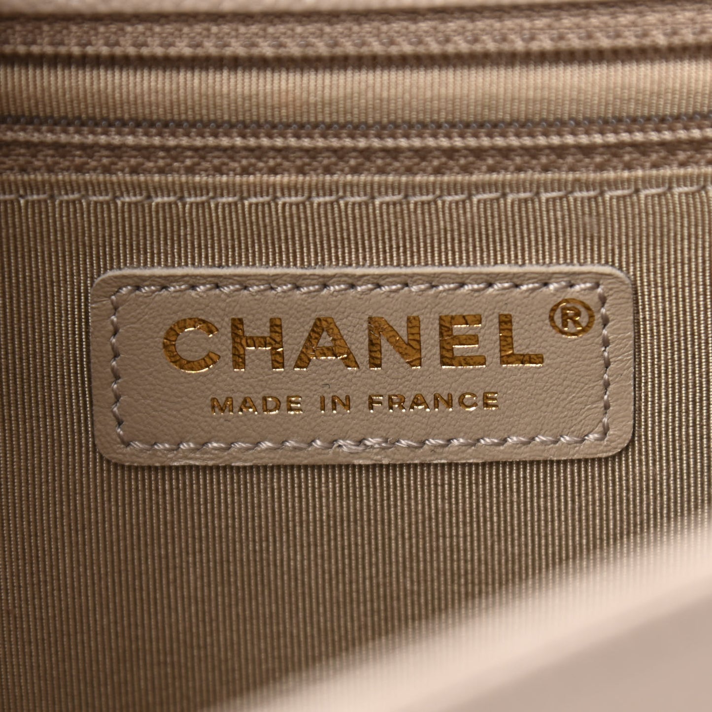 Caviar Quilted New Medium Boy Flap Dark Beige