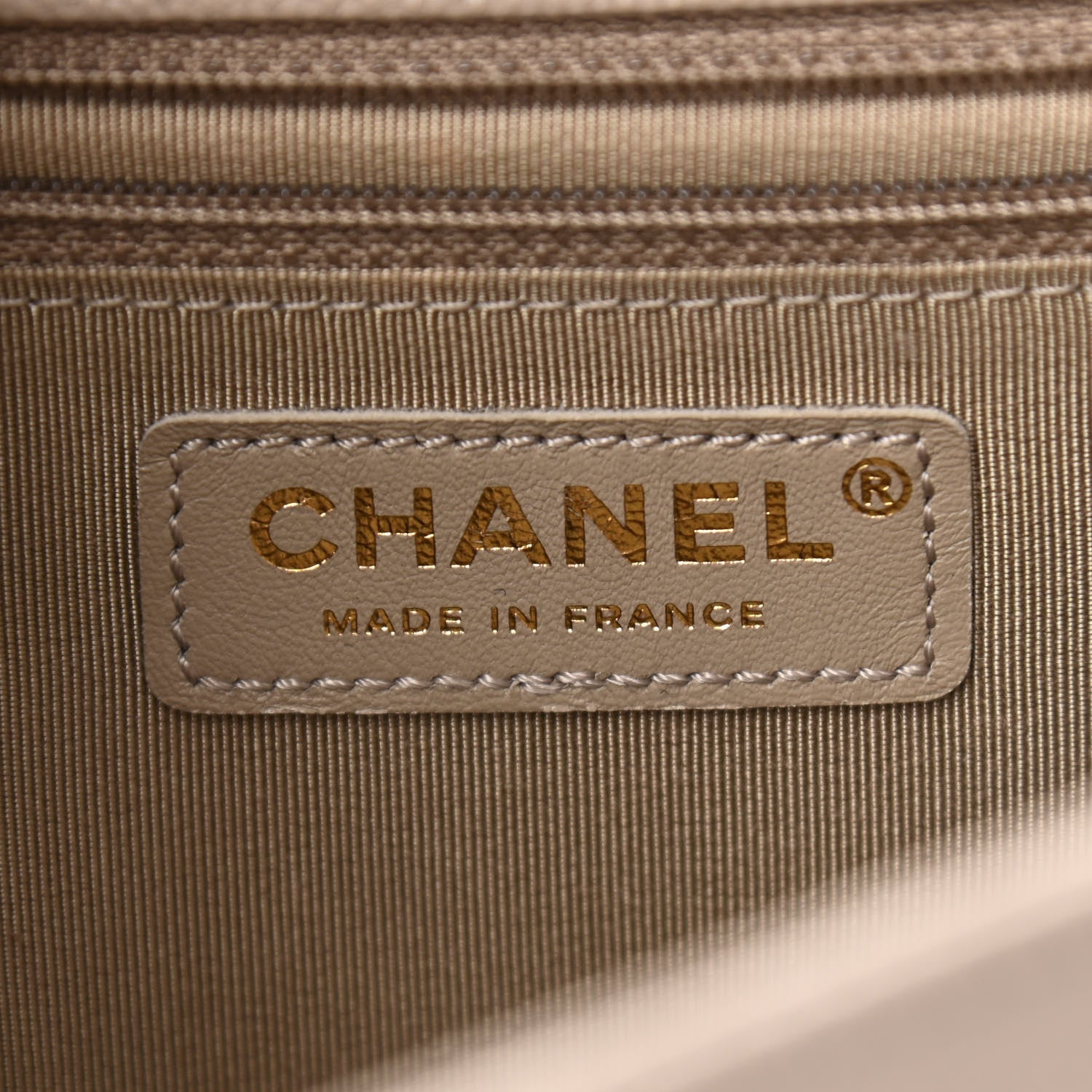 Chanel Caviar Quilted New Medium Boy Flap Dark Beige 6 of 10