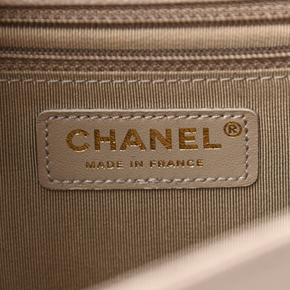 Chanel Caviar Quilted New Medium Boy Flap Dark Beige 6 of 10