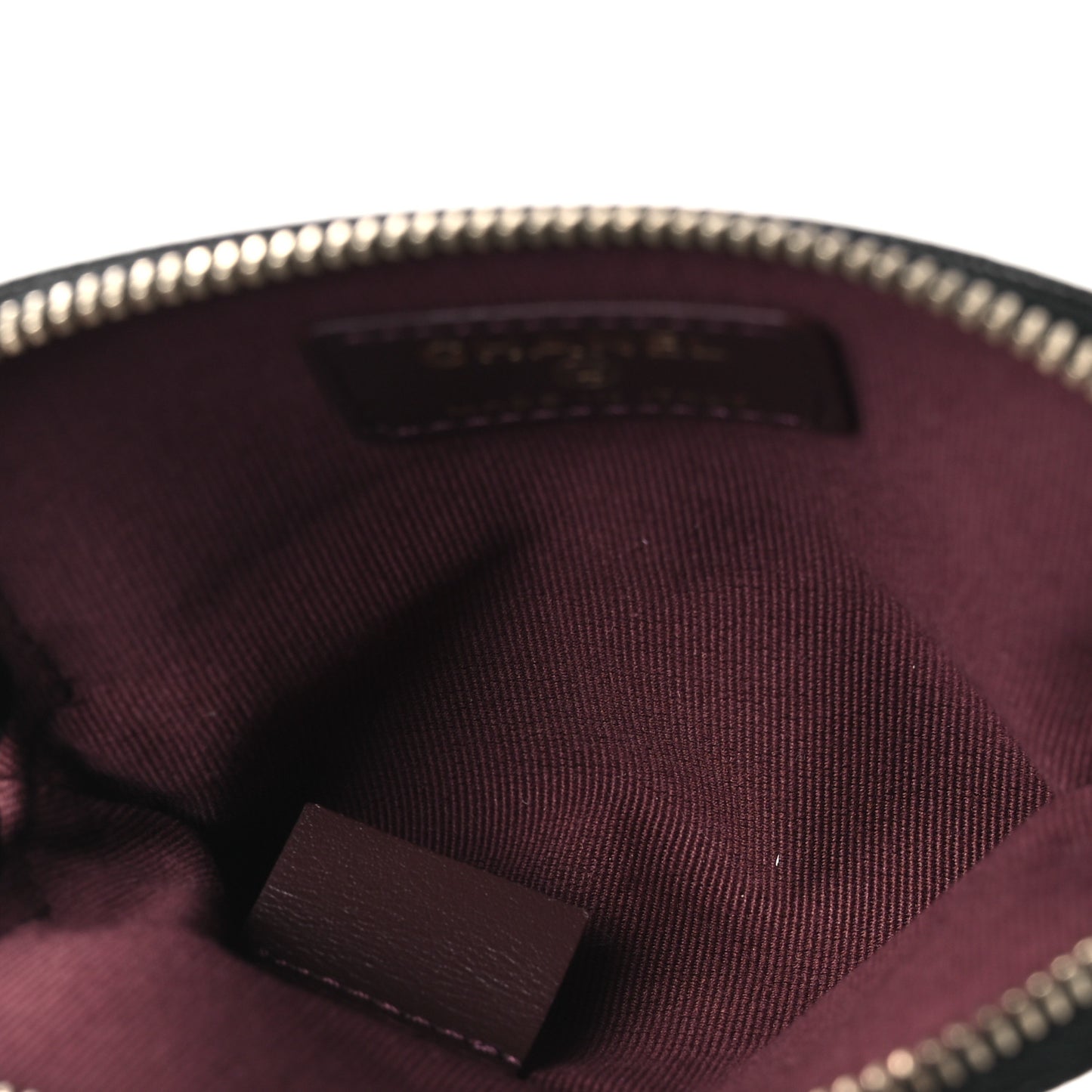 Caviar Quilted Zip Card Holder Wallet Black