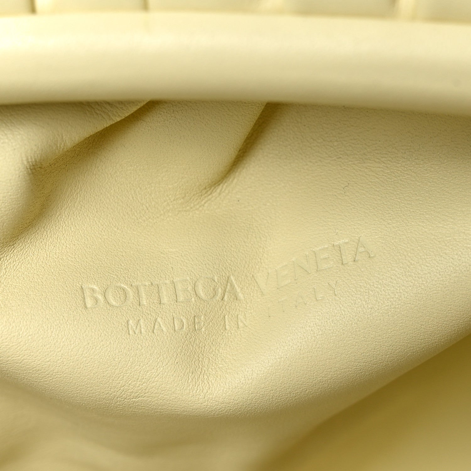 Bottega Veneta Smooth Butter Calf The Pouch Oversized Clutch Ice Cream 6 of 11