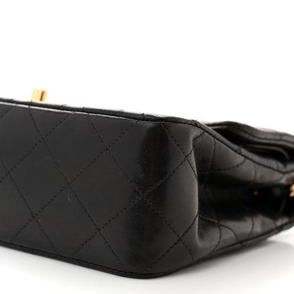 Chanel Lambskin Quilted Small Double Flap Black 11 of 12
