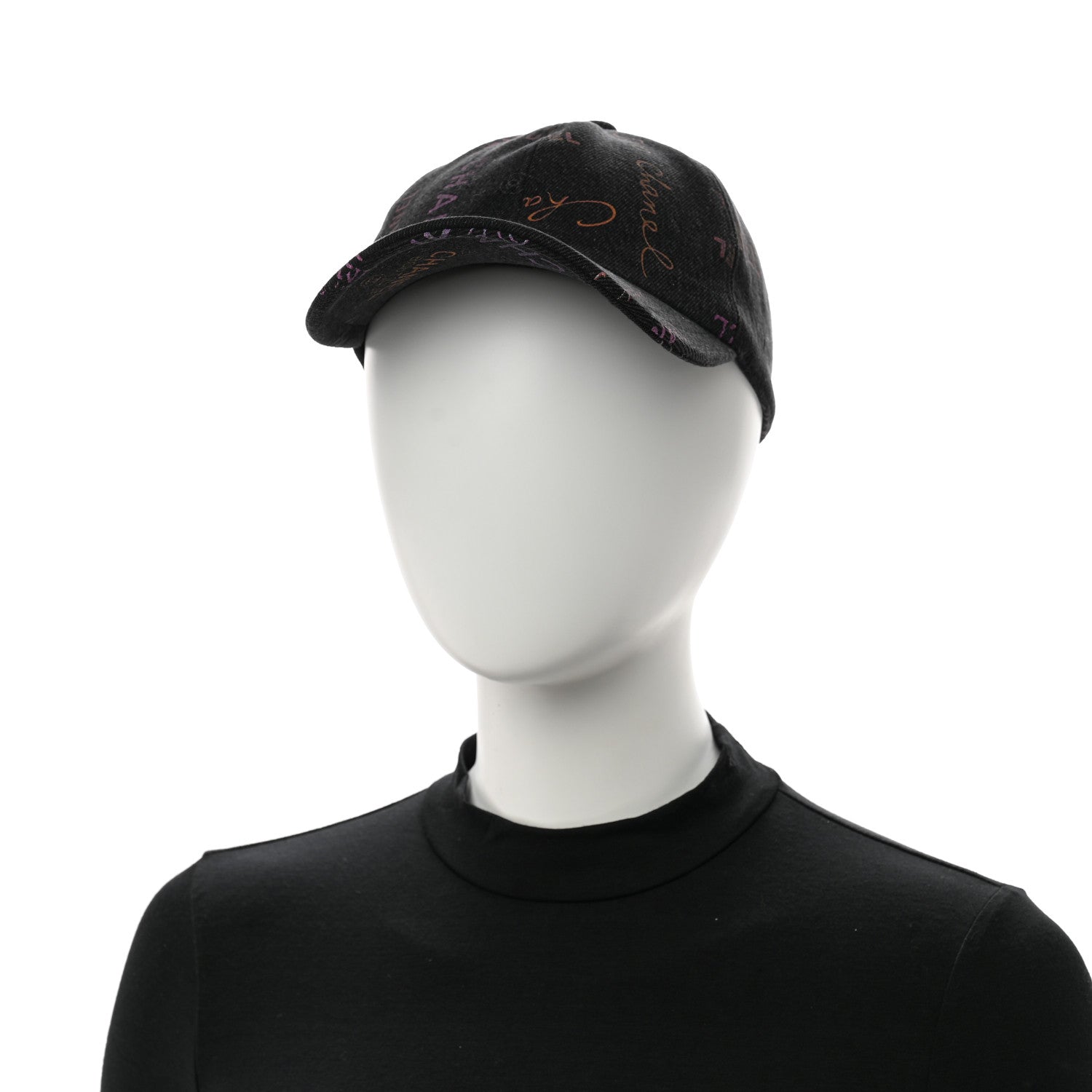 Chanel Denim Mood Cap Hat Black 2 of 8