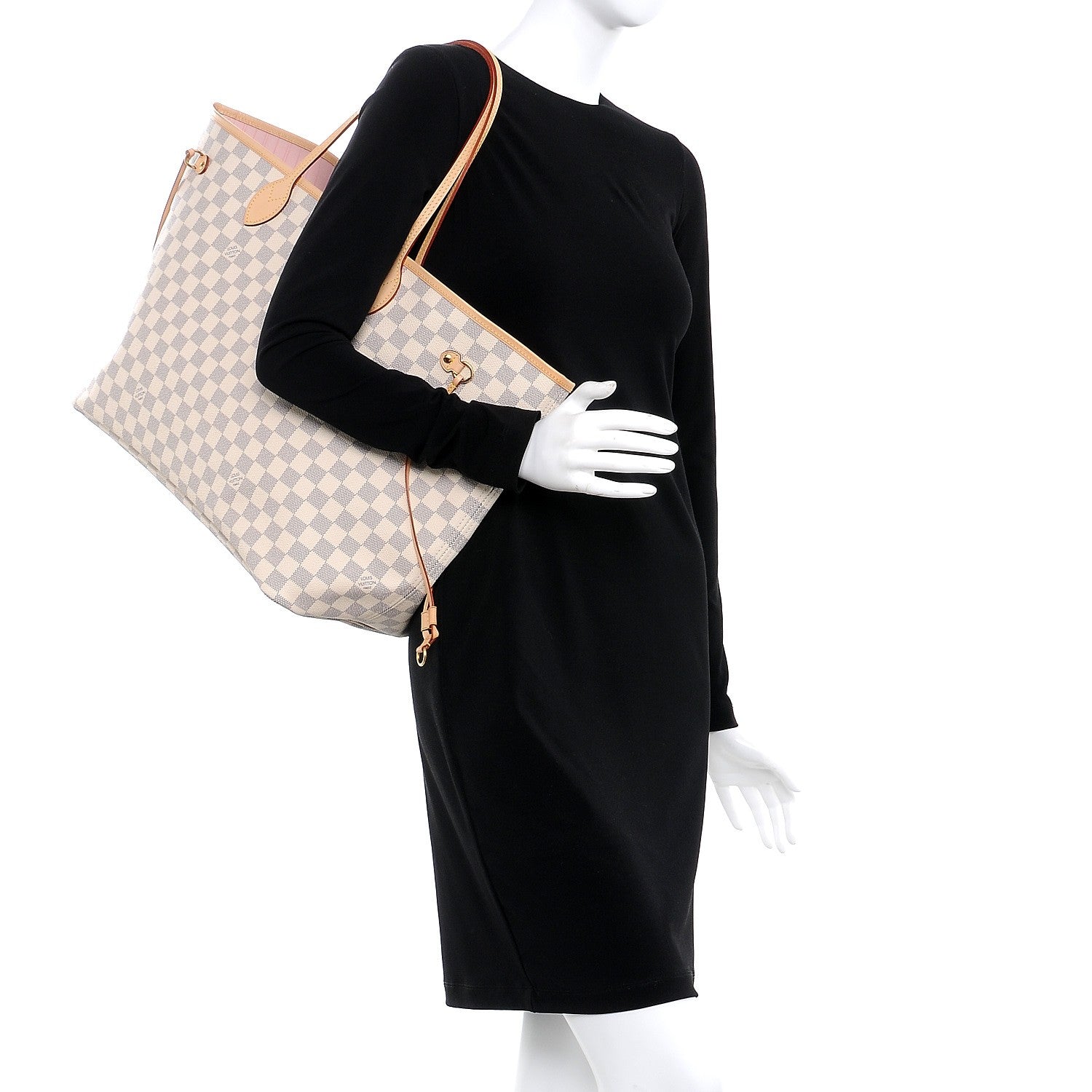 Louis Vuitton Damier Azur Neo Neverfull GM Rose Ballerine 2 of 8