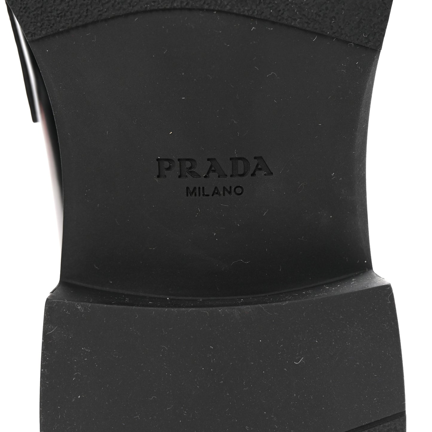 Spazzolato Metal Triangle Logo Mens 35mm Loafers 9.5 Black
