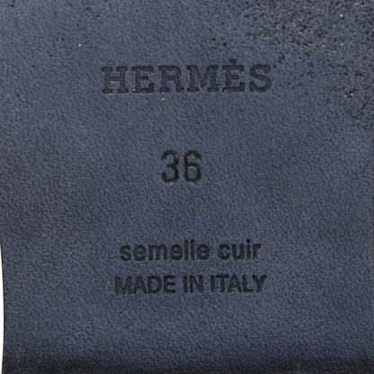 Hermes Calfskin Auteuil Sandals 36 Marron Havane 8 of 10