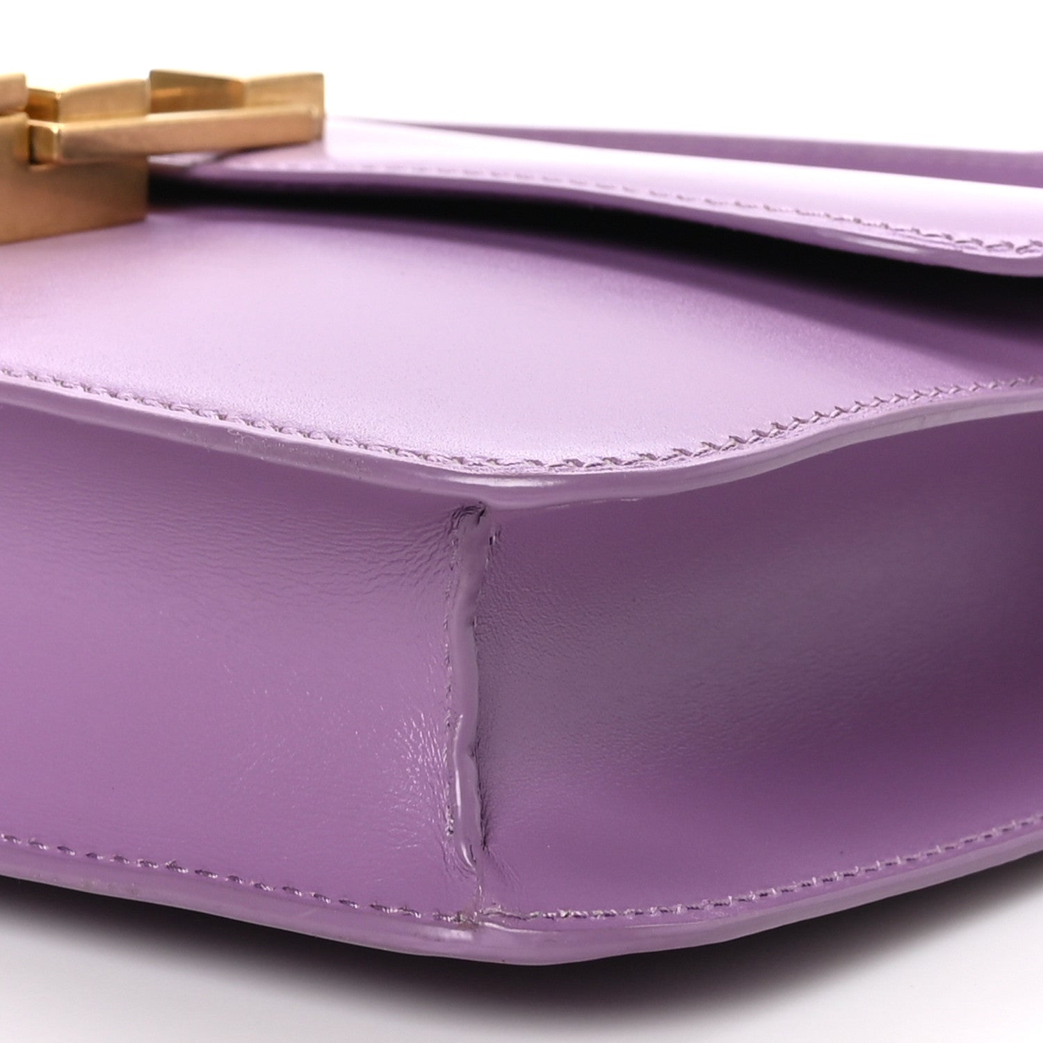 Saint Laurent Smooth Calfskin Carre Satchel Lilas 10 of 10