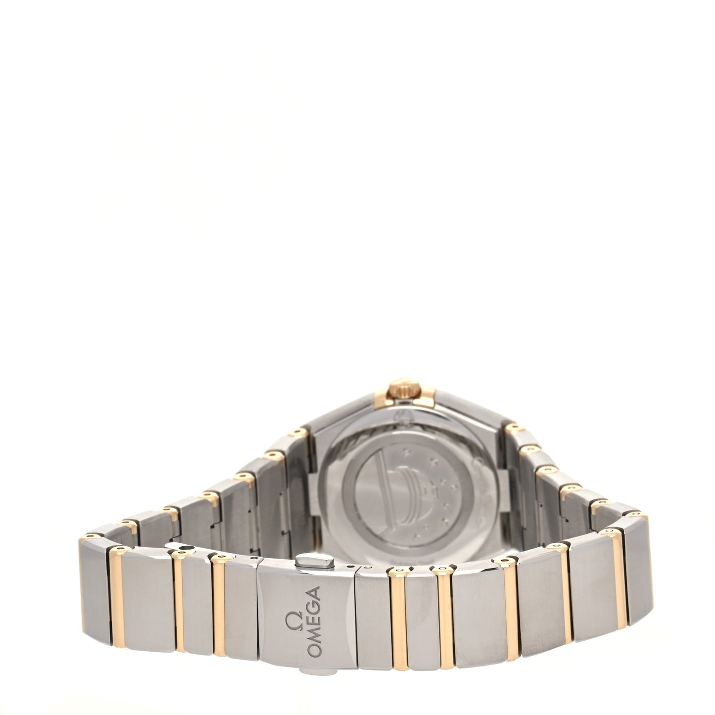 Stainless Steel 18K Yellow Gold Mother of Pearl 25mm Constellation Quartz Watch 131.20.25.60.05.002