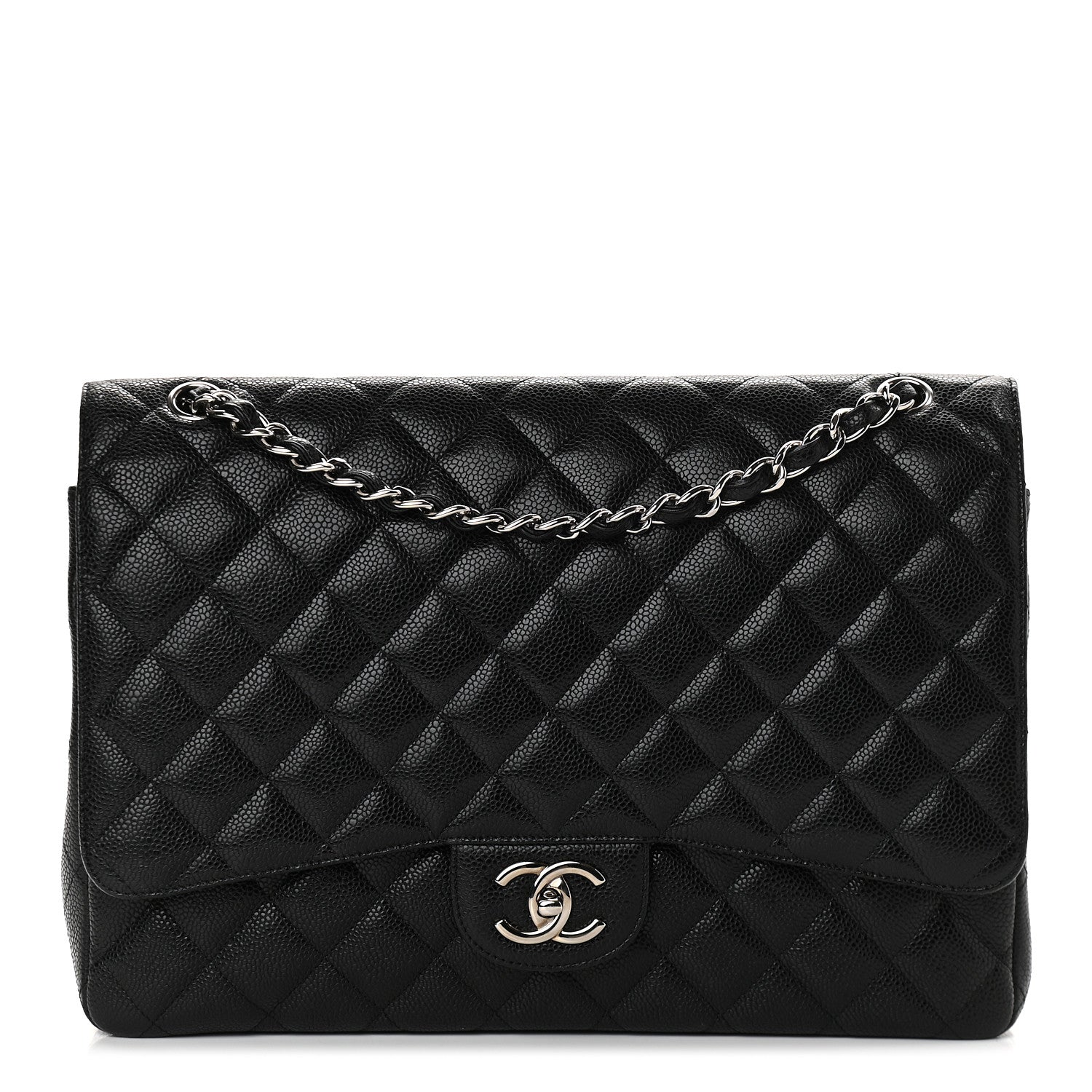 Chanel Caviar Quilted Maxi Double Flap Black 1 of 9