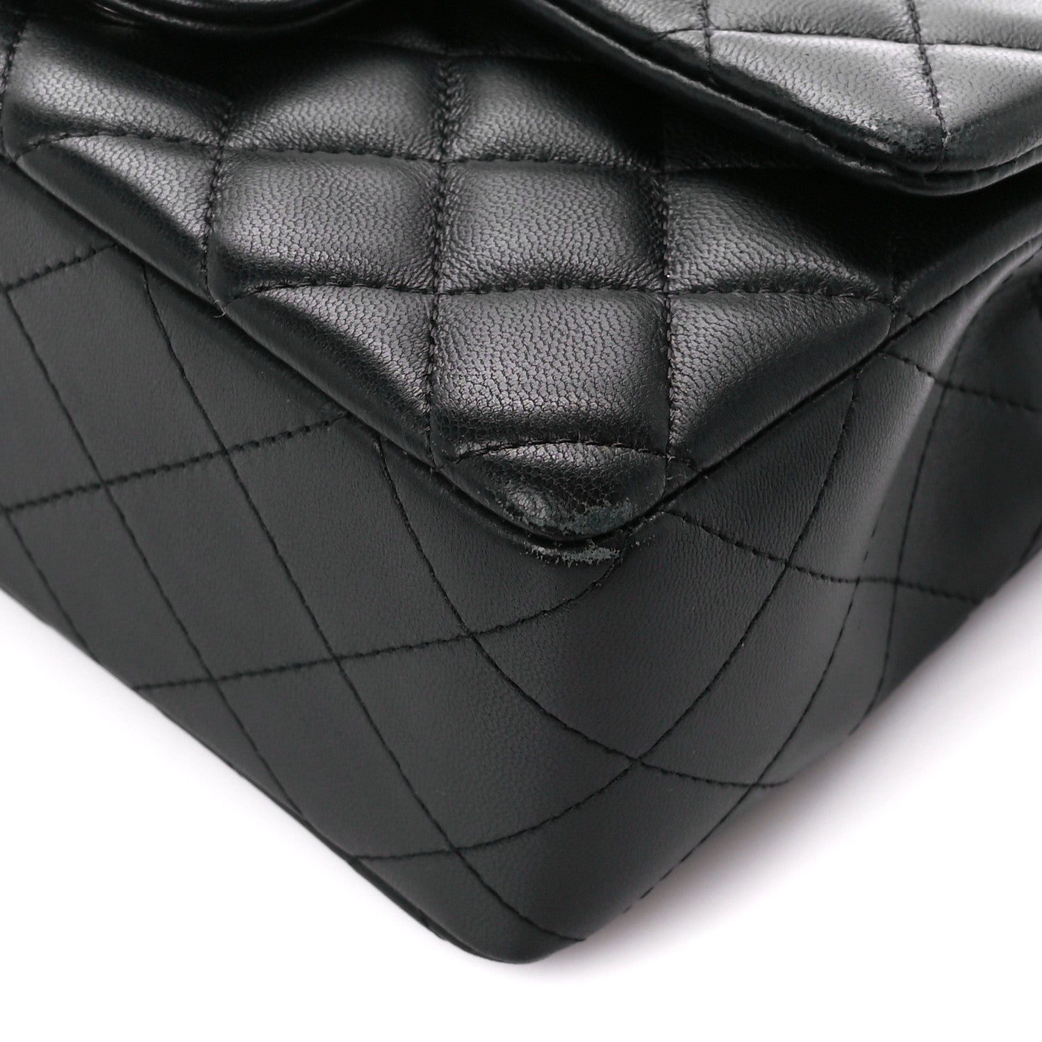 Chanel Lambskin Quilted Mini Rectangular Flap Black 11 of 11