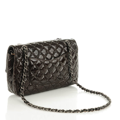 Chanel Patent Quilted Medium Double Flap Brown 3 of 7