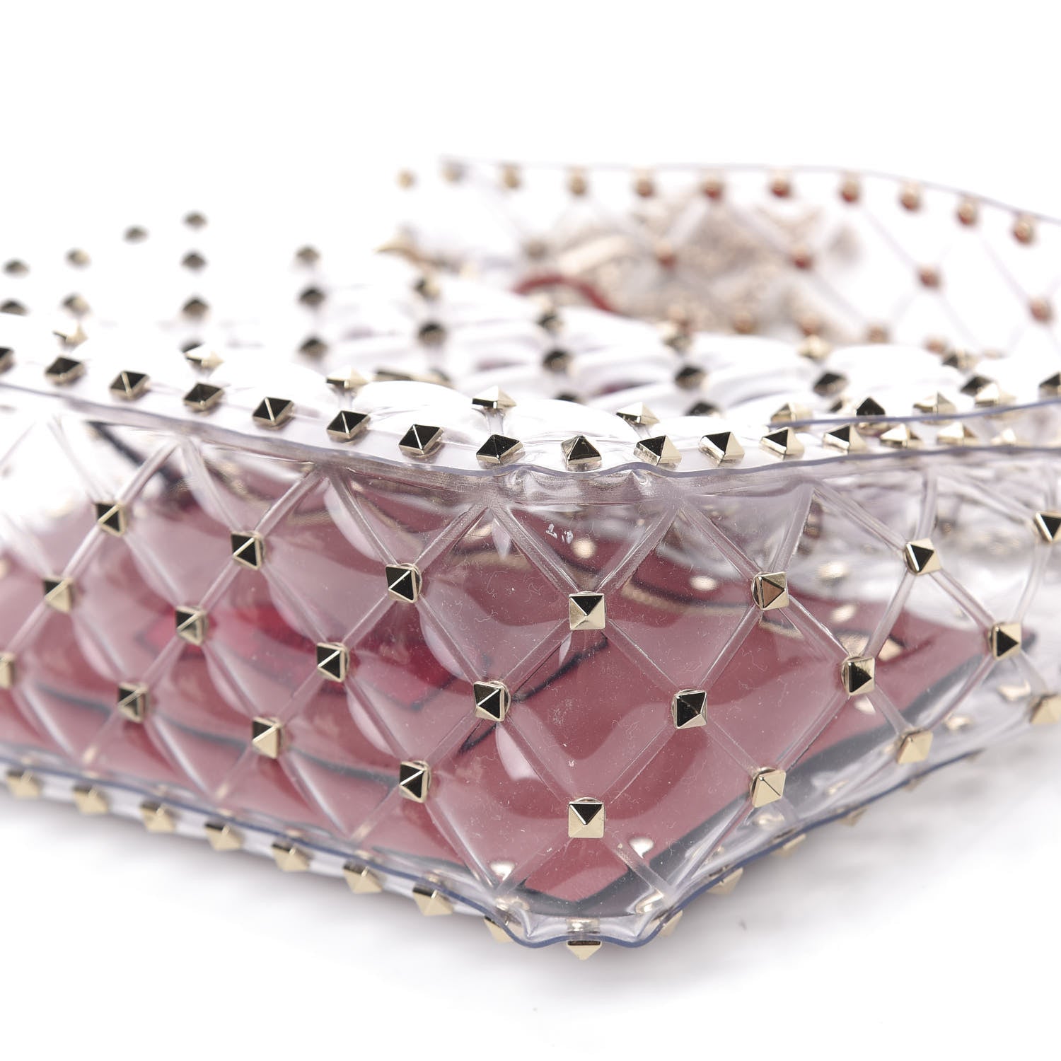 Valentino Garavani PVC Medium Rockstud Spike Shoulder Bag 9 of 9