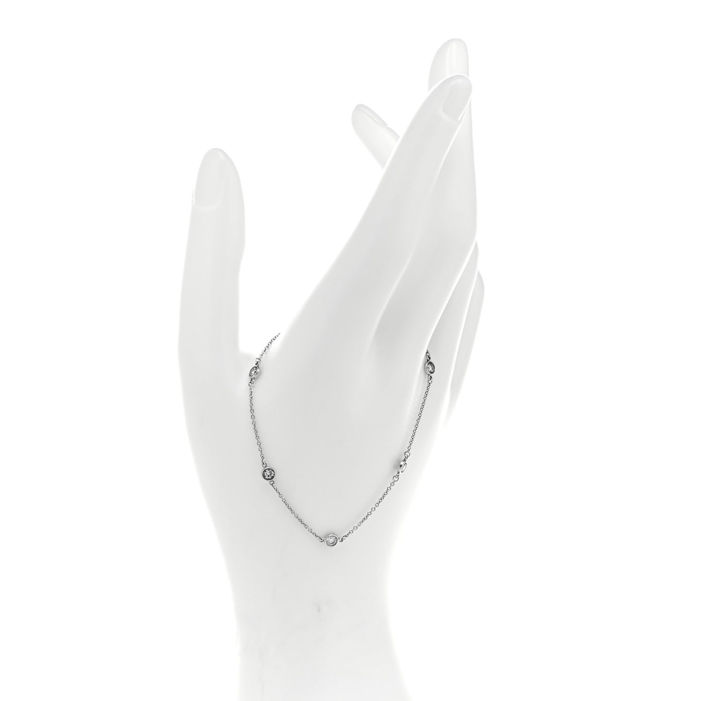 Platinum Diamond .40ctw Elsa Peretti Diamonds by the Yard Station Bracelet