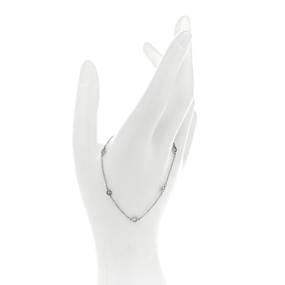 Tiffany Platinum Diamond .40ctw Elsa Peretti Diamonds by the Yard Station Bracelet 2 of 4