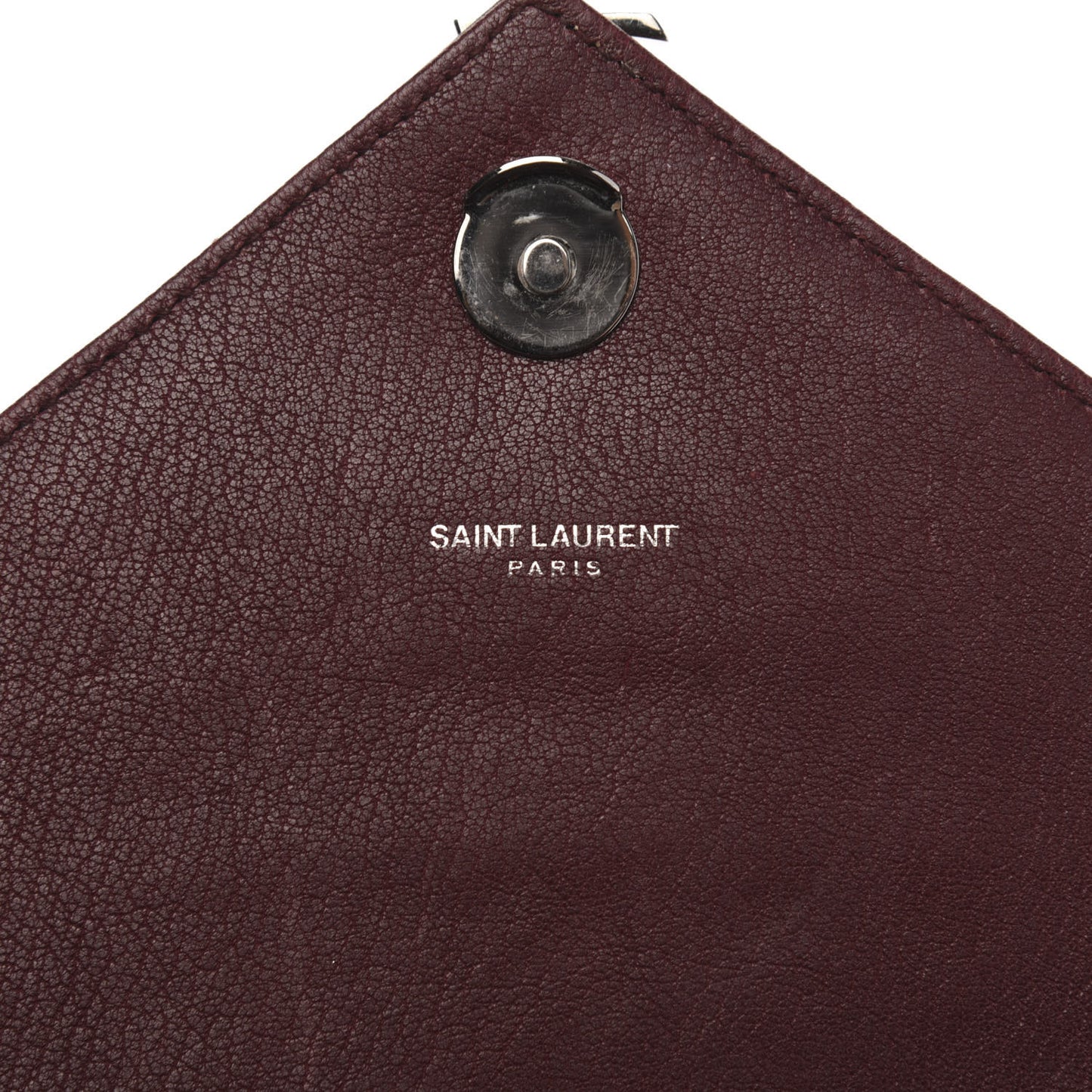 Calfskin Matelasse Diamond Quilted Monogram Medium College Bag Bordeaux