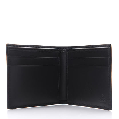 Gucci GG Supreme Monogram Kingsnake Bi-Fold Wallet Black Grey 5 of 11